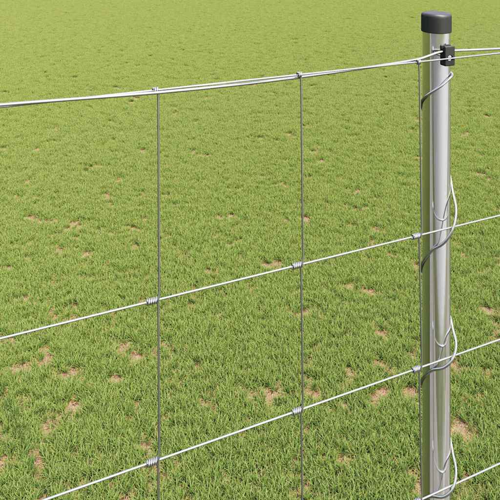 Field Fence Silver 25 x 1.6 m Galvanised steel