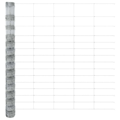 Field Fence Silver 25 x 1.6 m Galvanised steel