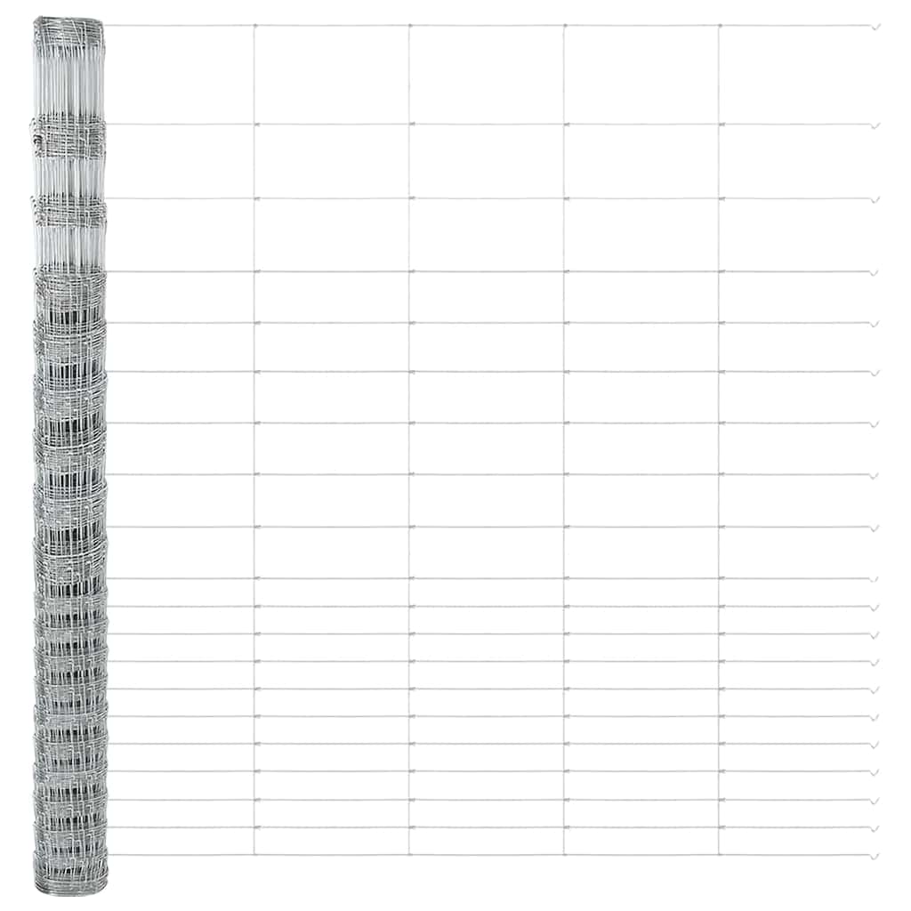 Field Fence Silver 25 x 1.6 m Galvanised steel