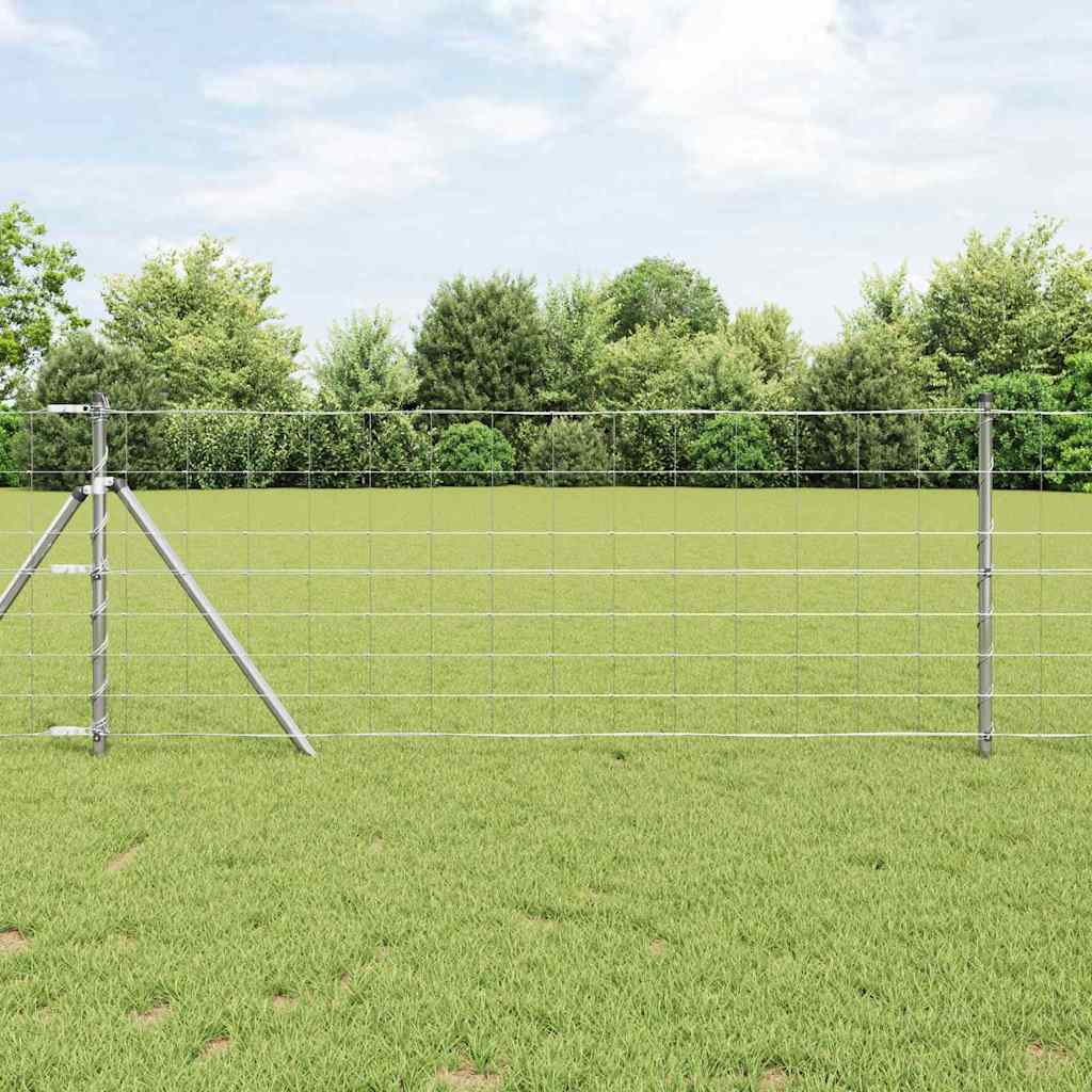 Field Fence Silver 50 x 0.8 m Galvanised steel