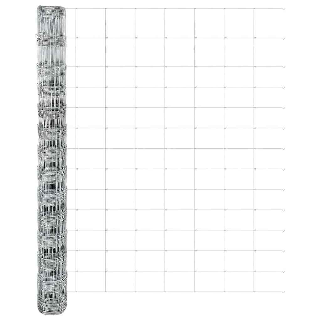 Field Fence Silver 50 x 1.4 m Galvanised steel