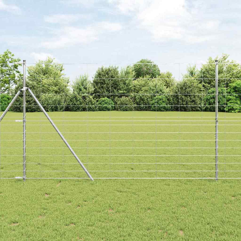 Field Fence Silver 50 x 1.5 m Galvanised steel