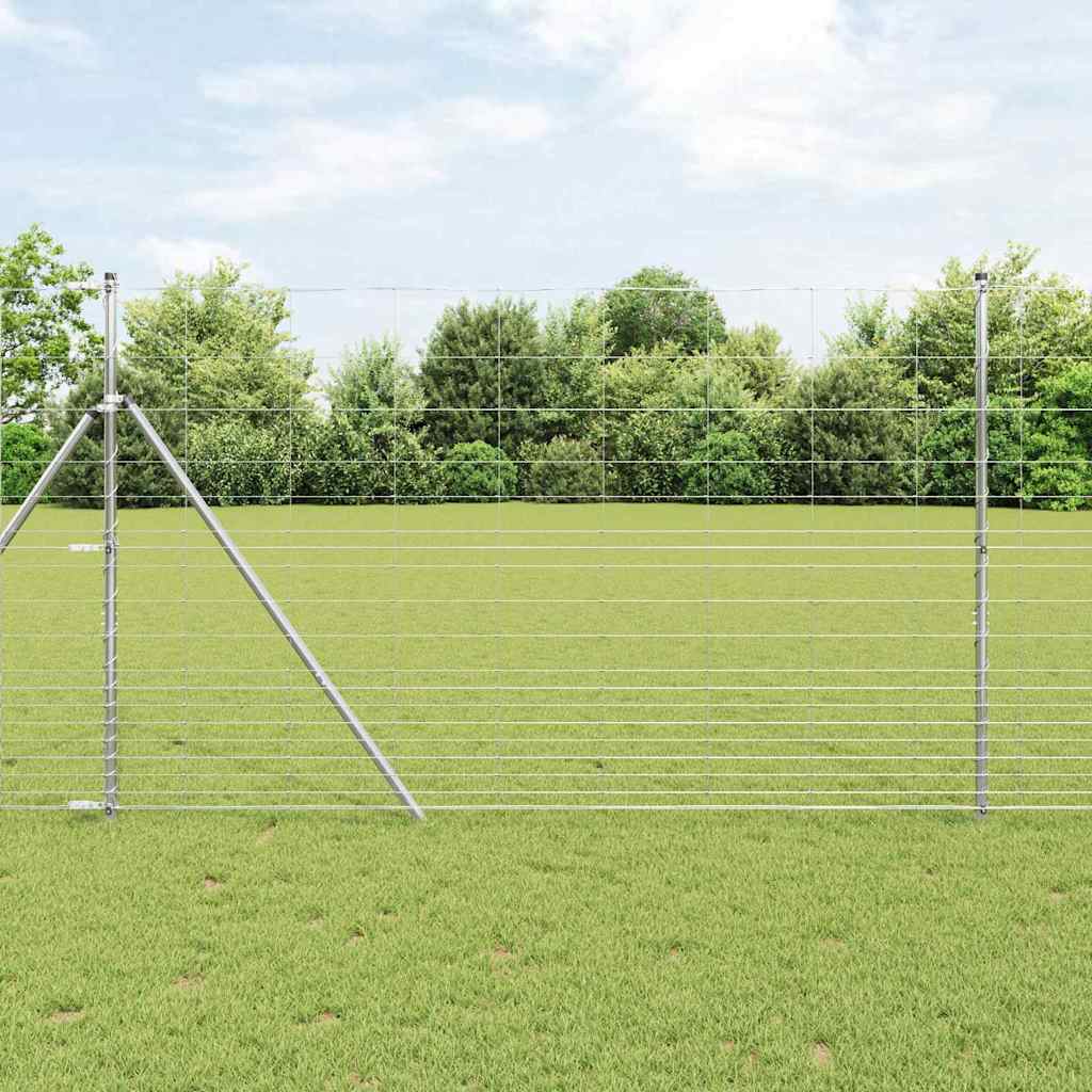 Field Fence Silver 50 x 1.5 m Galvanised steel