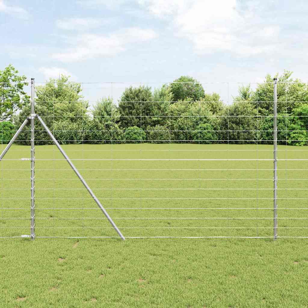 Field Fence Silver 50 x 1.6 m Galvanised steel