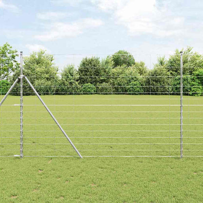 Field Fence Silver 50 x 1.6 m Galvanised steel