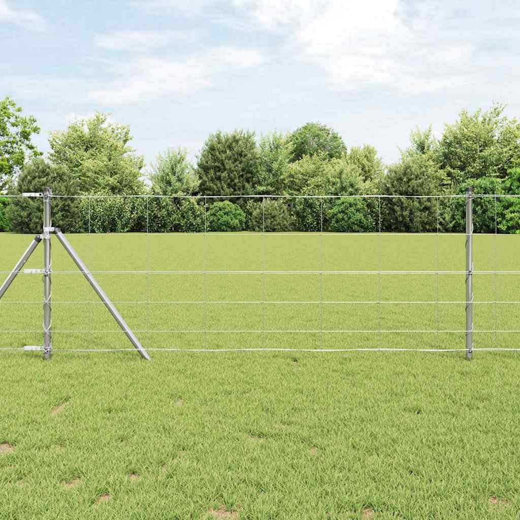Field Fence Silver 100 x 0.8 m Galvanised steel