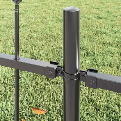 Garden Fence Woerden Grey 1.7 x 0.6 m Powder-coated Steel