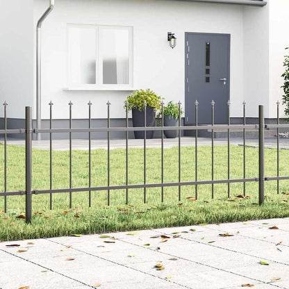 Garden Fence Woerden Grey 1.7 x 0.6 m Powder-coated Steel