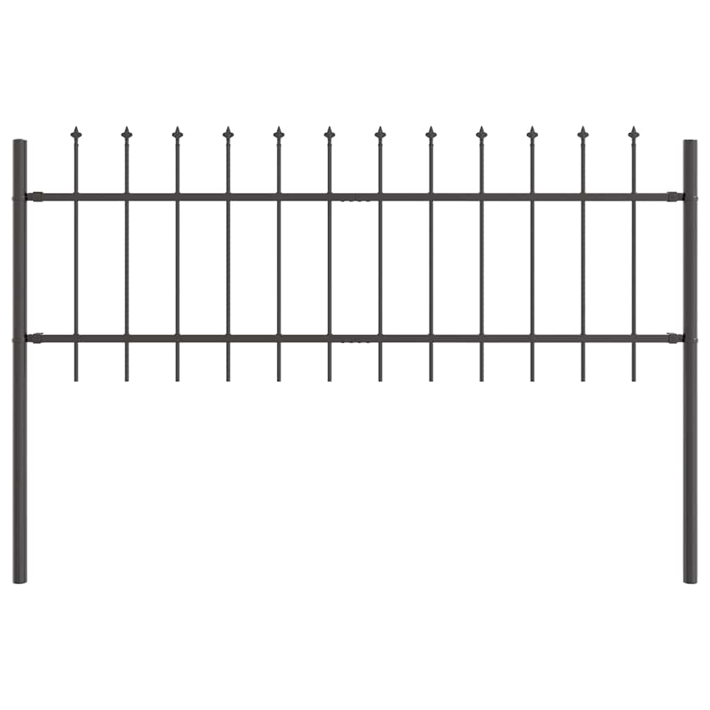 Garden Fence Woerden Grey 1.7 x 0.6 m Powder-coated Steel