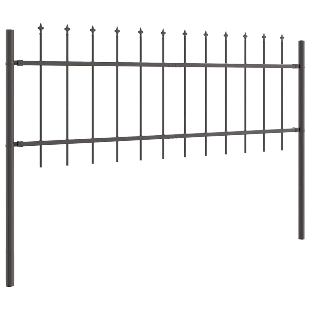 Garden Fence Woerden Grey 1.7 x 0.6 m Powder-coated Steel