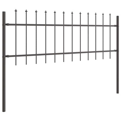 Garden Fence Woerden Grey 1.7 x 0.6 m Powder-coated Steel