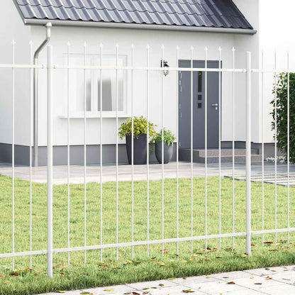 Garden Fence Woerden White 1.7 x 1.5 m Powder-coated Steel