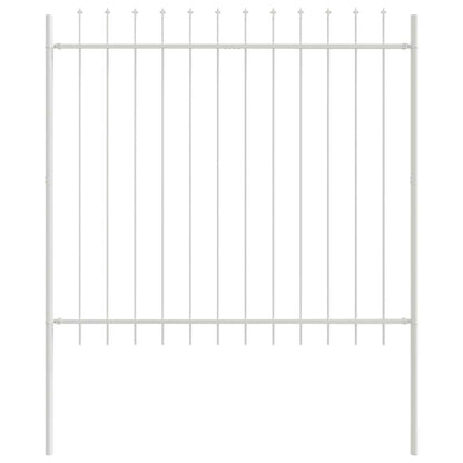 Garden Fence Woerden White 1.7 x 1.5 m Powder-coated Steel