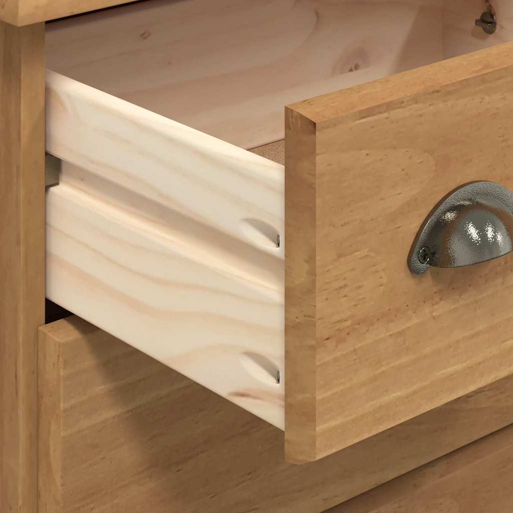 Chest of Drawer ASKIM Brown 45.8 x 40 x 79 cm Solid Pine Wood