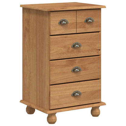 Chest of Drawer ASKIM Brown 45.8 x 40 x 79 cm Solid Pine Wood