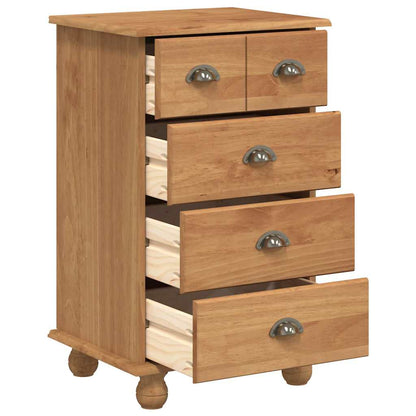 Chest of Drawer ASKIM Brown 45.8 x 40 x 79 cm Solid Pine Wood