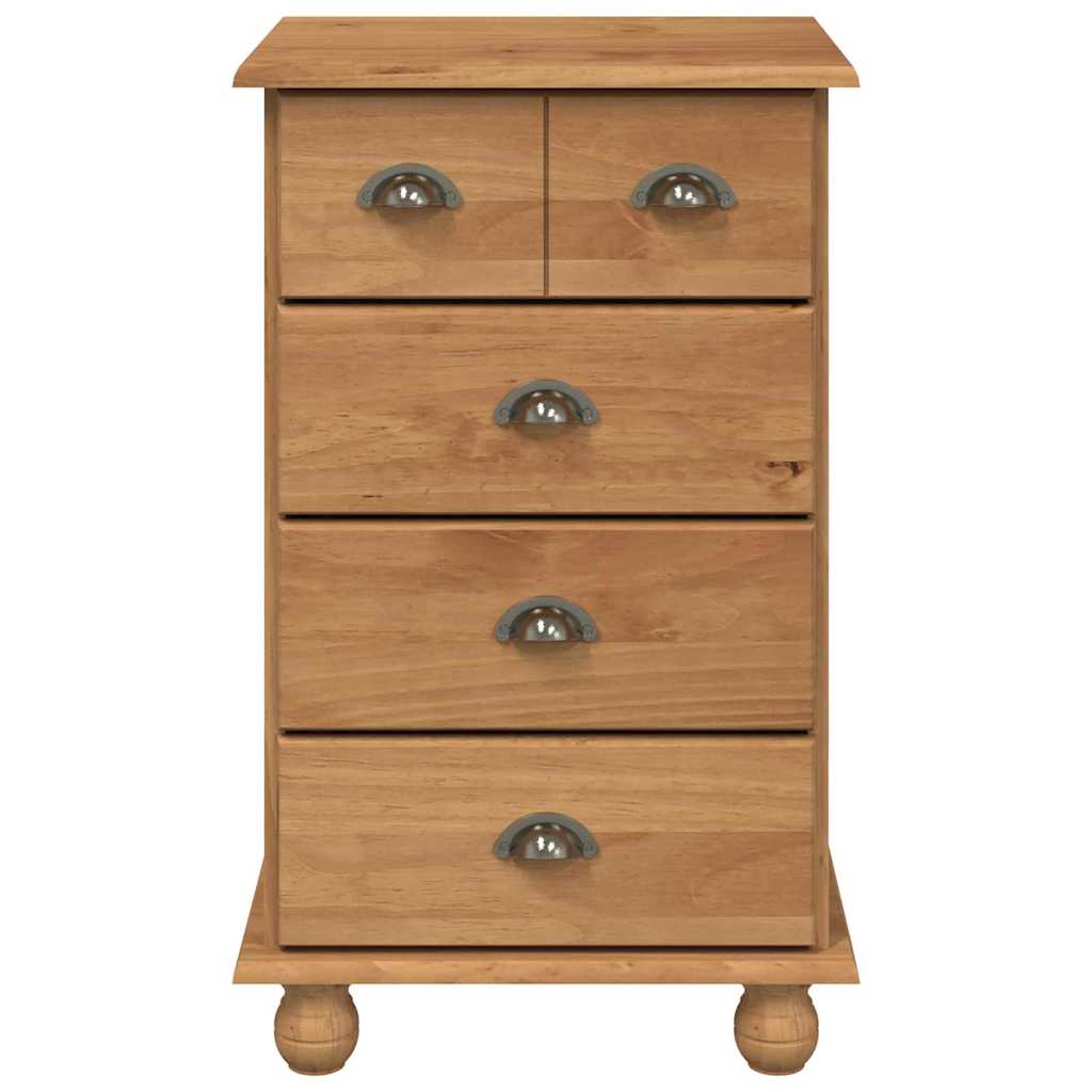 Chest of Drawer ASKIM Brown 45.8 x 40 x 79 cm Solid Pine Wood