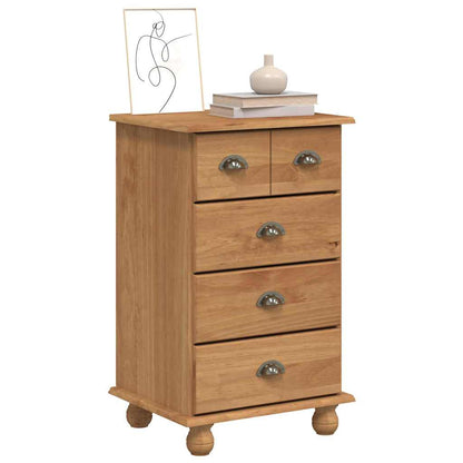 Chest of Drawer ASKIM Brown 45.8 x 40 x 79 cm Solid Pine Wood