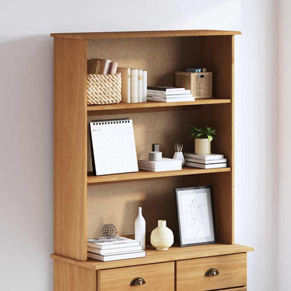 Hutch ASKIM 91 x 30 x 104 cm Solid pine wood