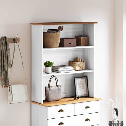 Hutch ASKIM 91 x 30 x 104 cm Solid pine wood