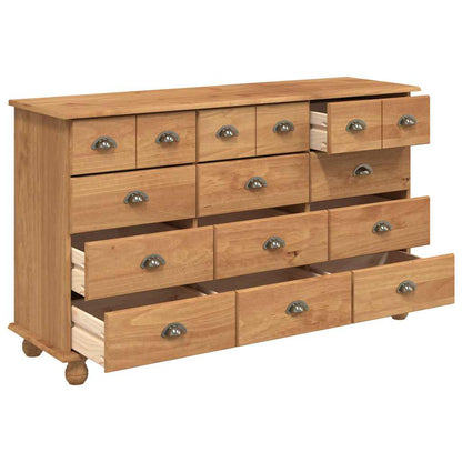 Chest of Drawer ASKIM Brown 79 x 40 x 133.5 cm Solid Pine Wood