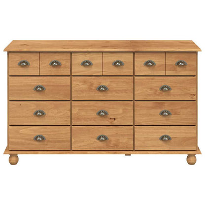 Chest of Drawer ASKIM Brown 79 x 40 x 133.5 cm Solid Pine Wood