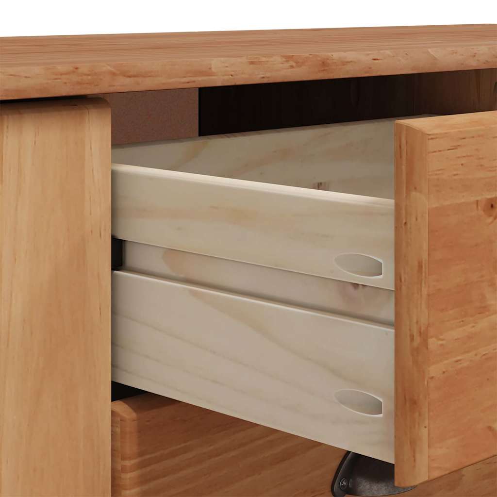 Sideboard with Drawer ASKIM 133.5 x 40 x 79 cm Solid pine wood