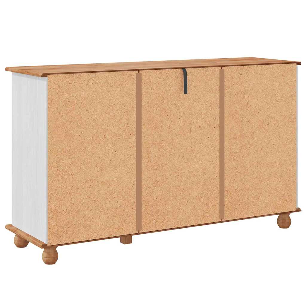 Sideboard with Drawer ASKIM 133.5 x 40 x 79 cm Solid pine wood