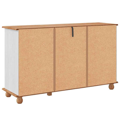 Sideboard with Drawer ASKIM 133.5 x 40 x 79 cm Solid pine wood