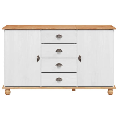 Sideboard with Drawer ASKIM 133.5 x 40 x 79 cm Solid pine wood