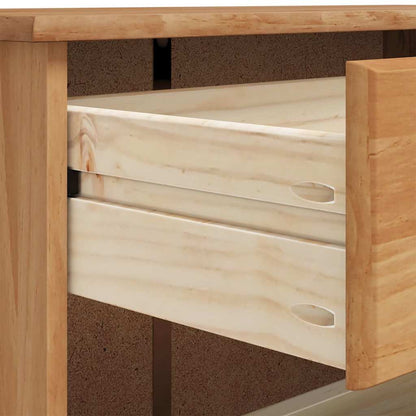 Shoe Cabinet ASKIM Brown 85 x 35 x 108 cm Solid Pine Wood