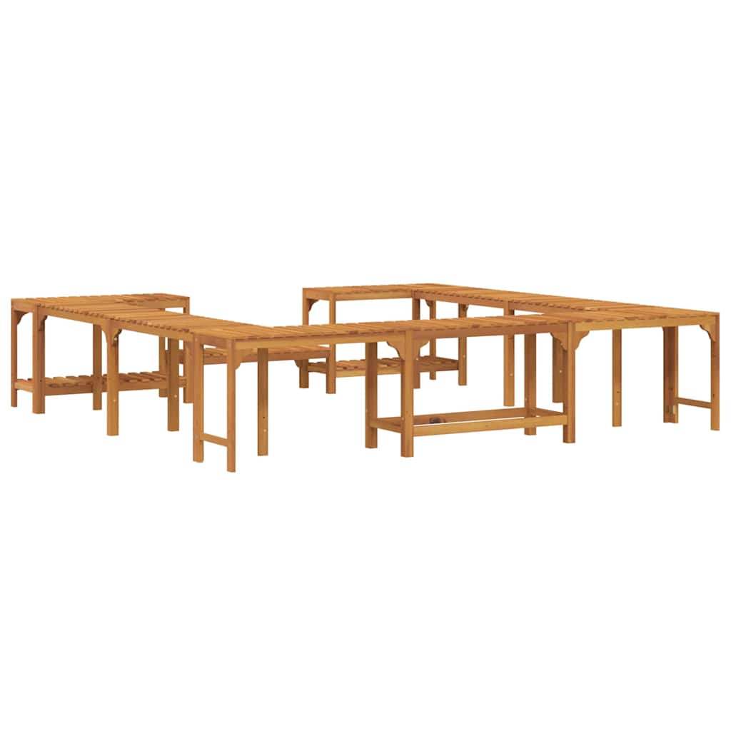 Hot Tub Surround Brown 250 x 250 cm Solid Acacia Wood