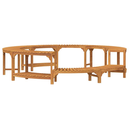 Hot Tub Surround Brown Ø255 x 55.5 cm Solid Acacia Wood