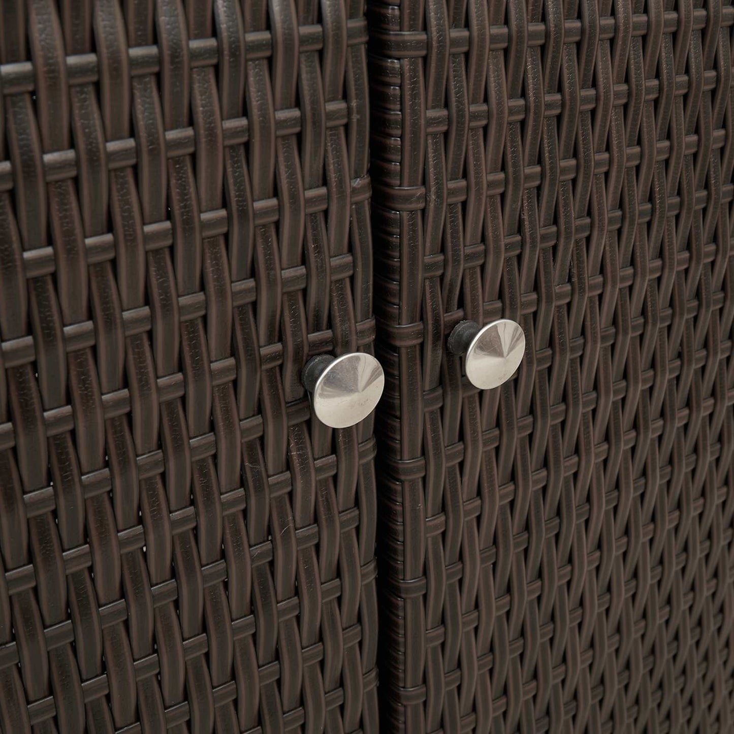 Storage Cabinet with Shelf Brown 100 x 36 x 102 cm Rattan