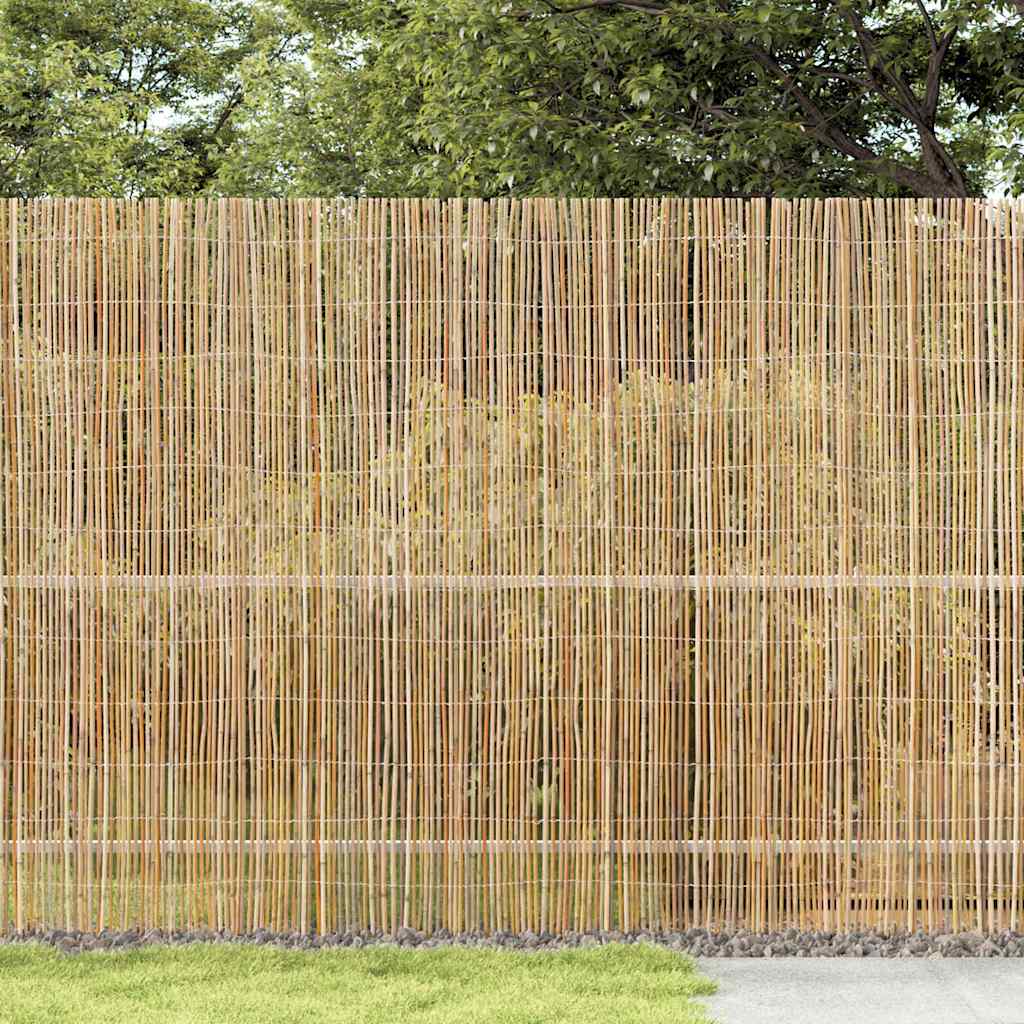 Bamboo Fence Natural 400 x 150 cm Bamboo