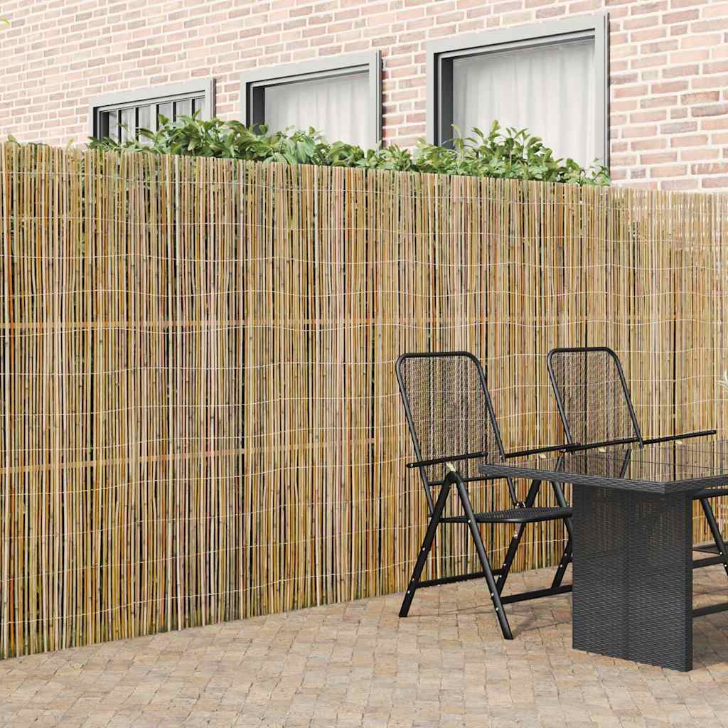 Bamboo Fence Natural 500 x 180 cm Bamboo