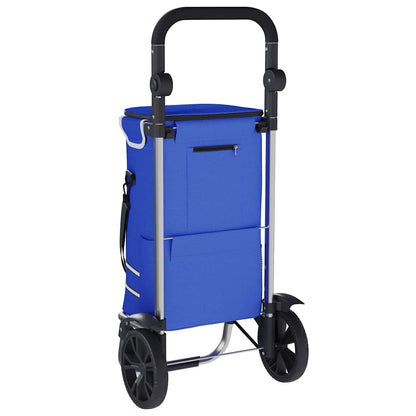 Shopping Trolley Blue 36.5 x 46.5 x 100.5 cm Oxford fabric