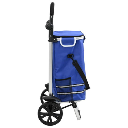 Shopping Trolley Blue 36.5 x 46.5 x 100.5 cm Oxford fabric