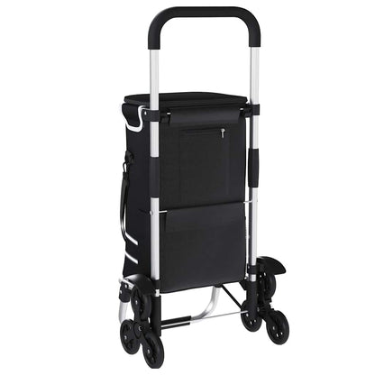 Shopping Trolley Folding Black 47 x 39 x 100.5 cm Oxford fabric