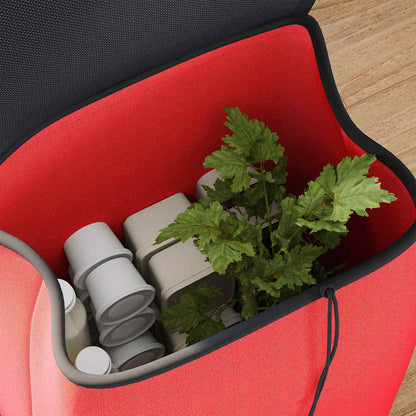 Shopping Trolley Folding Red 35 x 28 x 92 cm Oxford fabric