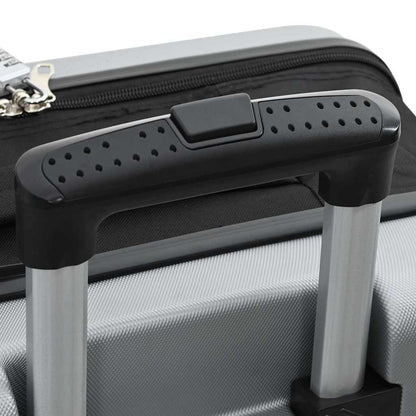 Suitcase Folding with Lock Silver 43 x 27 x 66 cm ABS Plastic