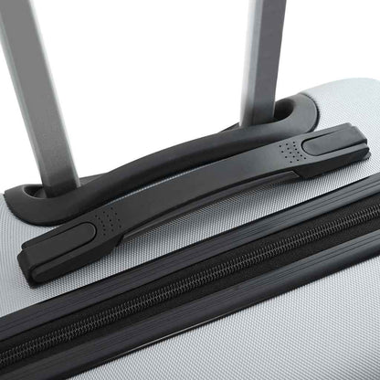 Suitcase with Lock 3 pcs Silver 50 x 31 x 78 cm ABS Plastic