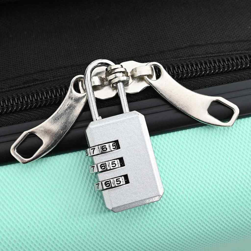 Suitcase Folding Mint green 34 x 23 x 55.5 cm ABS Plastic