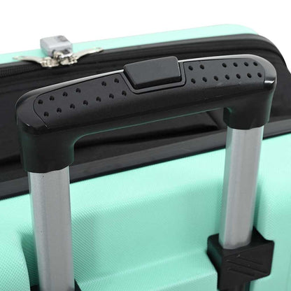 Suitcase Folding Mint green 34 x 23 x 55.5 cm ABS Plastic