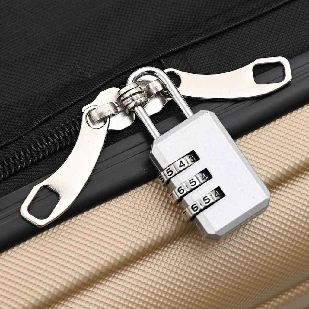 Suitcase Folding Champagne 43 x 27 x 66 cm ABS Plastic