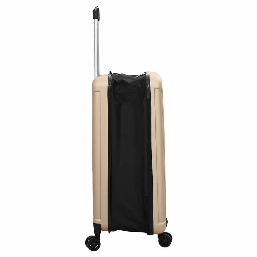 Suitcase Folding Champagne 50 x 30 x 76 cm ABS Plastic