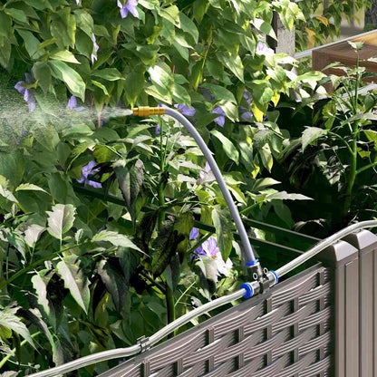 Garden Planter 3 pcs Brown 80 x 80 x 142 cm Plastic
