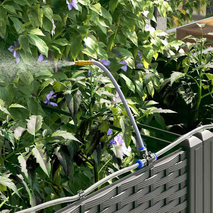 Garden Planter Black 40 x 40 x 142 cm Plastic