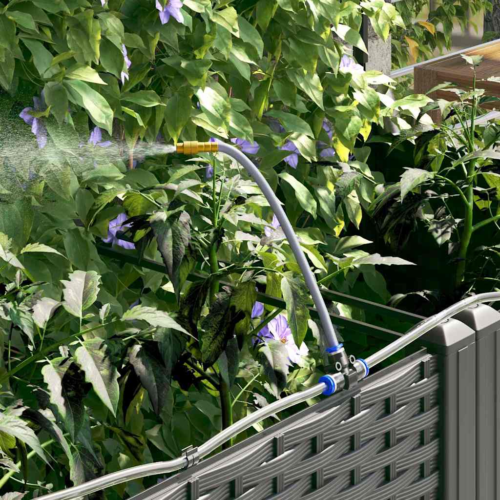 Garden Planter 2 pcs Black 80 x 40 x 142 cm Plastic
