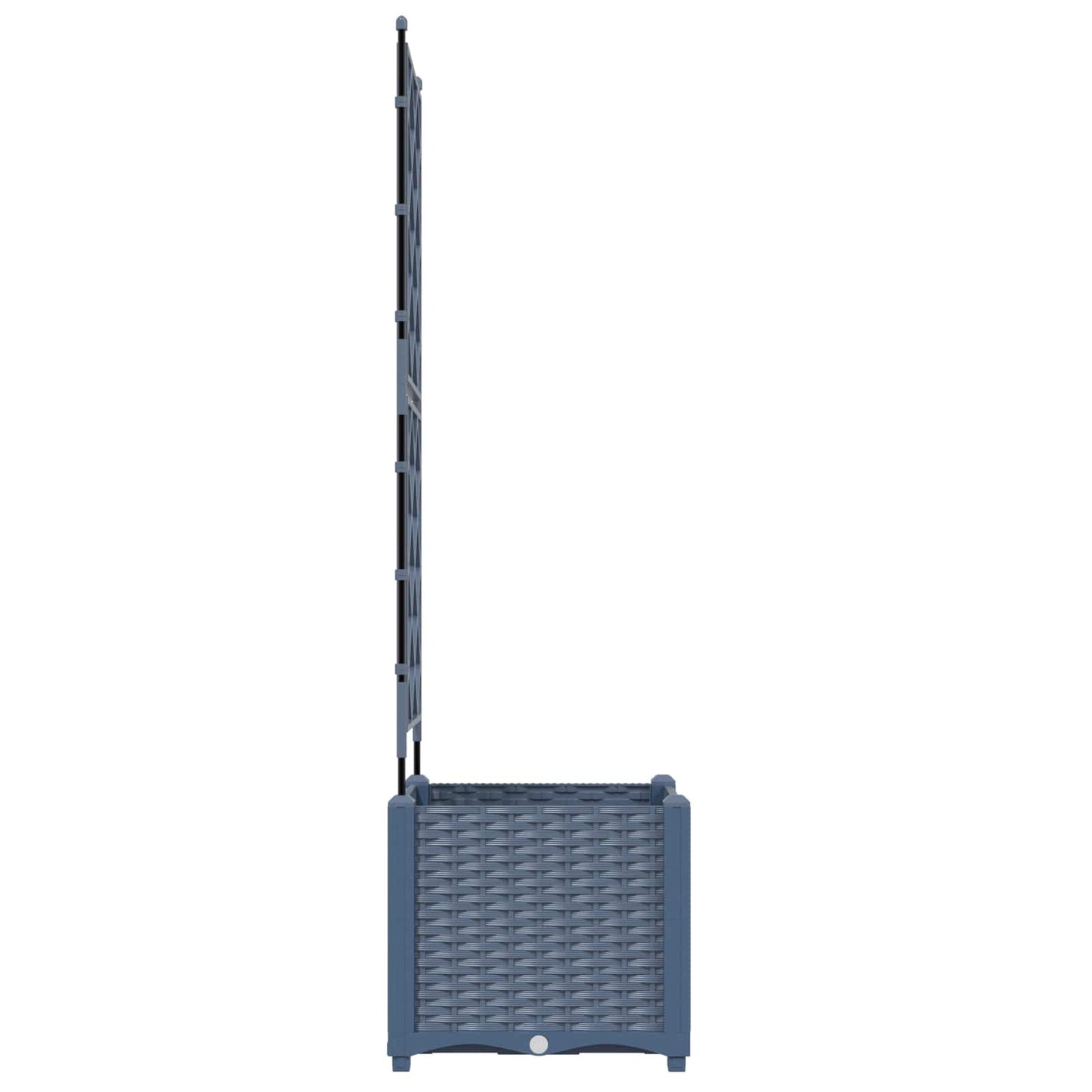 Garden Planter Grey 40 x 40 x 143 cm PP